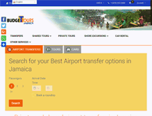 Tablet Screenshot of budgettoursjamaica.com